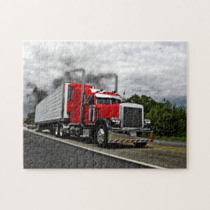 Rouge et puzzle de Rollin Peterbilt