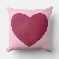 Rouge et rose Coussins de coeur de look glacé