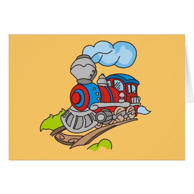 Rouge et T-shirts et cadeaux bleus de train (Devant horizontal)