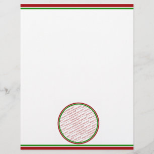 Rouge et vert (couleurs de Noël) Modèle ajusté
