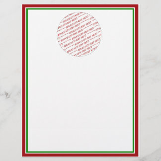 Rouge et vert (couleurs de Noël) Modèle ajusté
