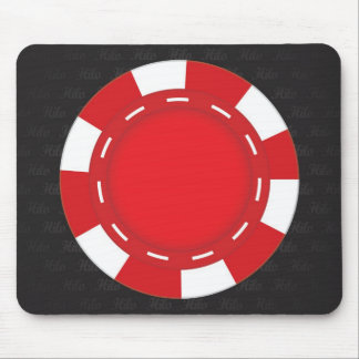 Rouge fait sur commande de tapis de souris de