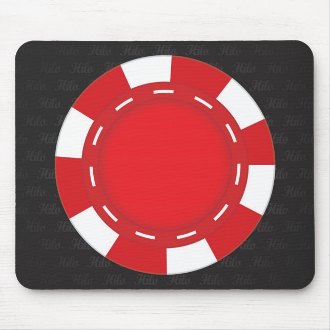 Rouge fait sur commande de tapis de souris de (Devant)