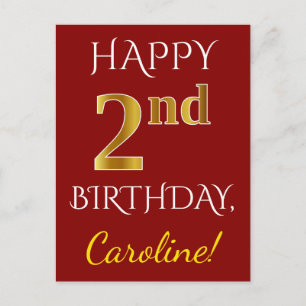 Rouge, Faux Gold 2e anniversaire + Carte postale N