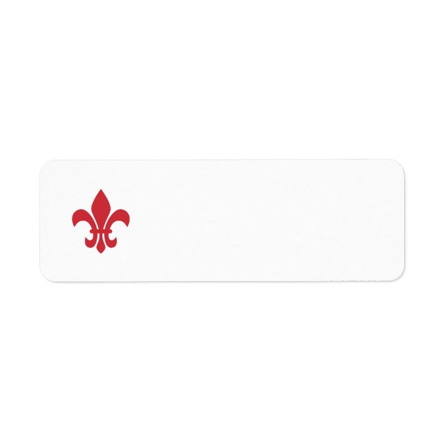 Rouge Fleur de Lys Blank (Devant)