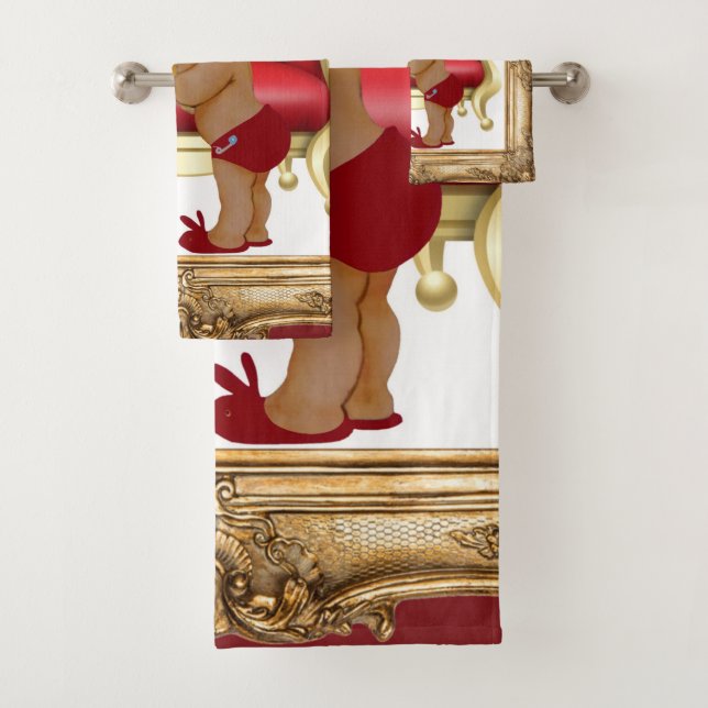 Rouge foncé Or Royal Prince Teddy Bear Personnalis (En situation)