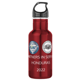 Rouge Honduras Mission Voyage bouteille d'eau
