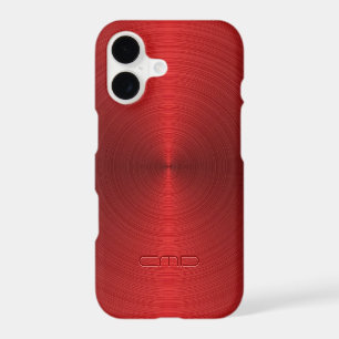 Rouge métallique brillant Design Acier inoxydable