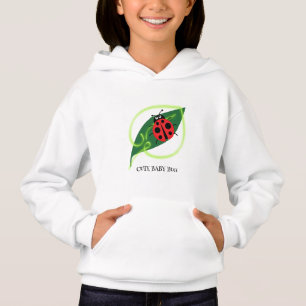 Rouge mignonne coccinelle Vert Amour Feuil enfant