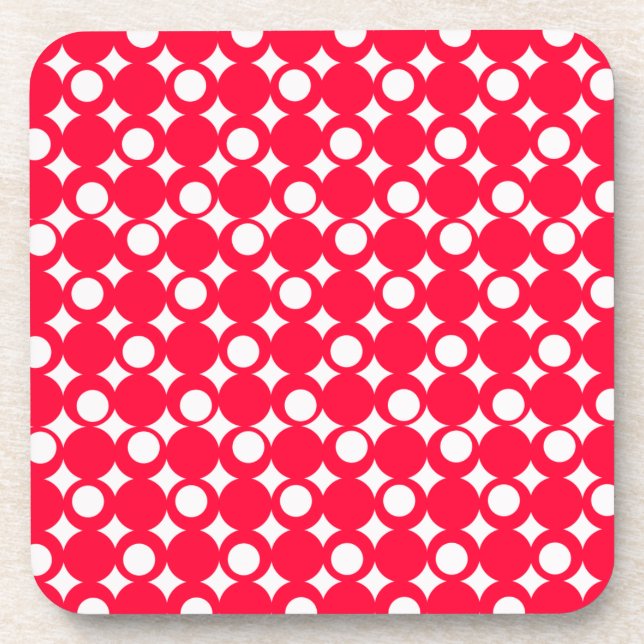 Rouge Mod Ball Design @ Emporio Moffa Coaster (Front)