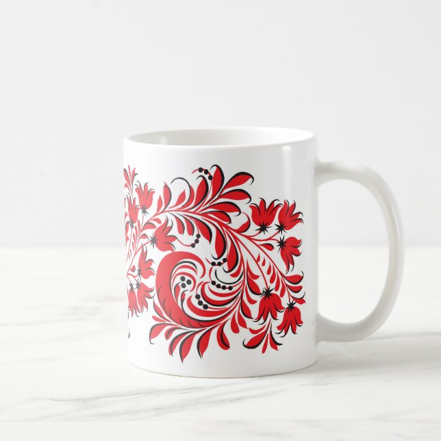 Rouge national russe de tasse de motif (Droite)