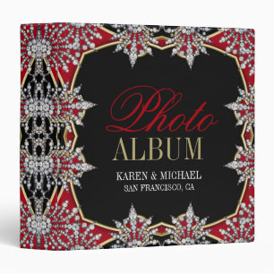 Rouge+Noir Bijou Exotique Est Album photo Classeur