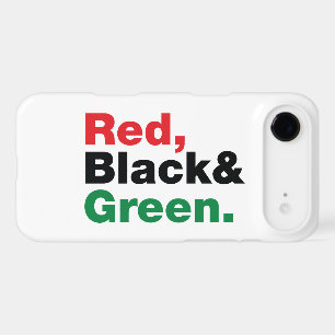 Rouge, Noir et Vert.