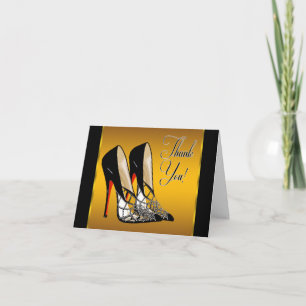 Rouge Noir Jaune Or Haut talons Merci