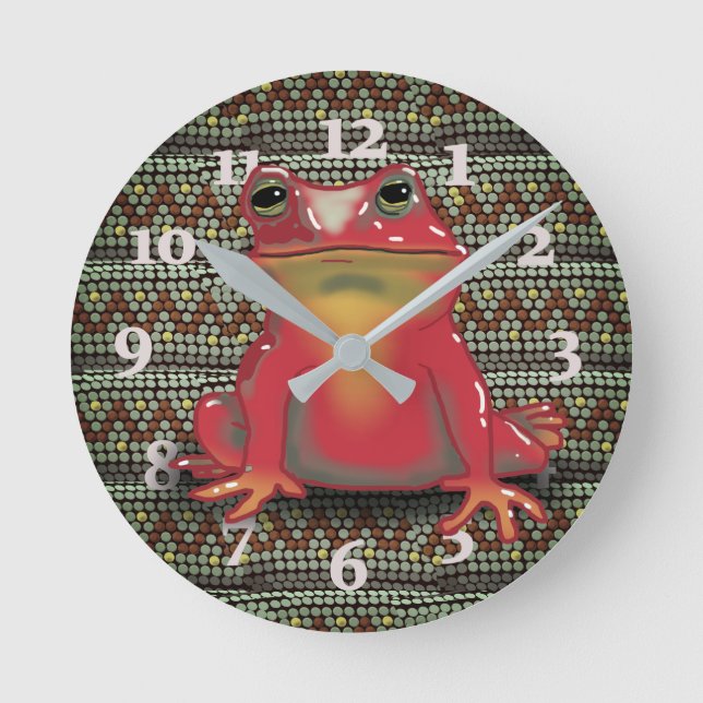 ROUGE NUMÉBÉ ROND HORLOGE (Recto)