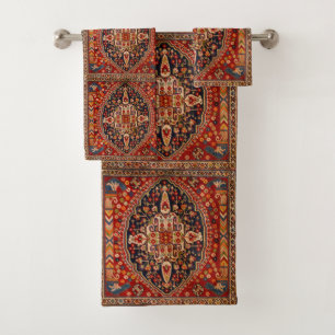 Rouge orange antique Vintage tapis oriental