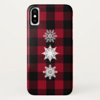 Rouge, Plaid de bisons noirs, Coque cellulaire de 