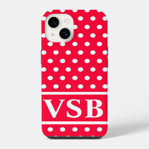 Rouge Red Polka Dots iPhone 14 Case