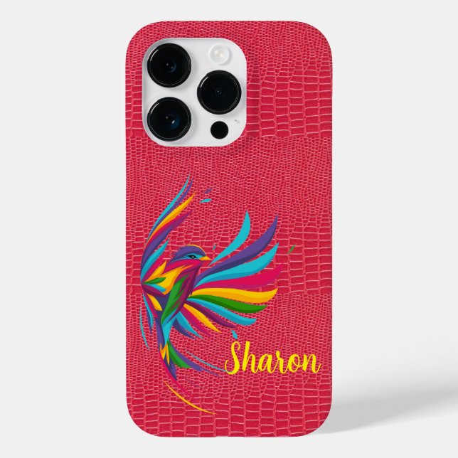 Rouge Reptile Skin iPhone / coque ipad (Verso)