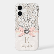 Rouge Rhinestone Cœur Aspect Imprimé Dentelle et N