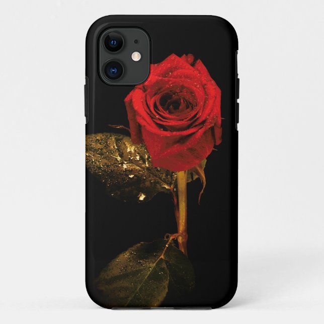 Rouge rose I-phone 5 coque (Dos)