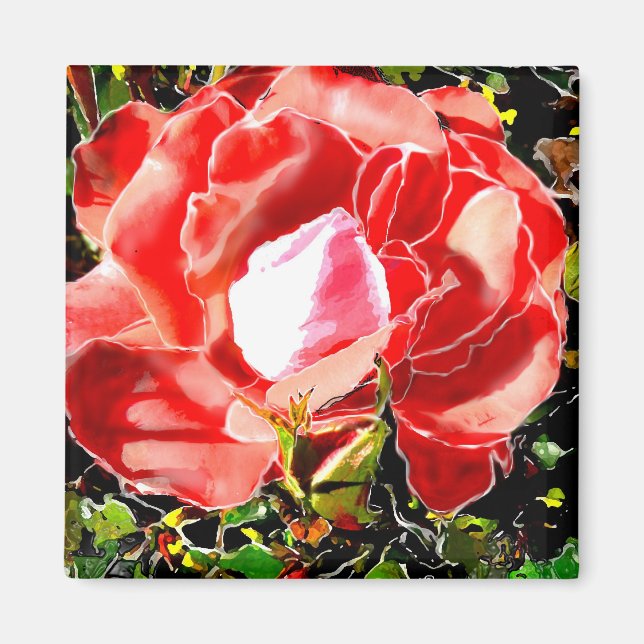 Rouge Rose Magnet (Devant)