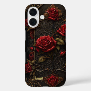 Rouge Roses Goth Gothique Look coque iphone Couver