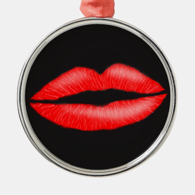 Rouge rouge à lèvres séduisante Femme Ornement des (Devant)