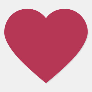 Rouge (solid colour) heart sticker