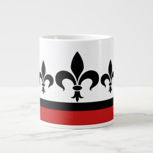 Rouge Swanky Fleur De Lis Jumbo Mug