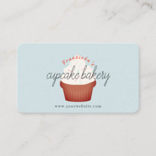 Rouge Velvet Cupcake Boulangerie bleu clair Carte 