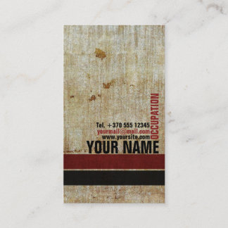 Rouge vintage carte élégante modelée rétro par