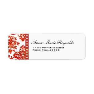 Rouge Vintage Damask Lace Fancy