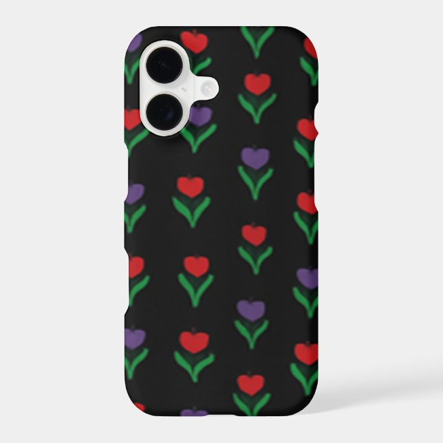 Rouge, Violet & Fleurs Noir Vert  (Verso)