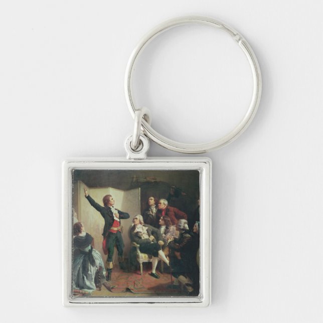 Rouget de Lisle  singing the Marseillaise Keychain (Front)