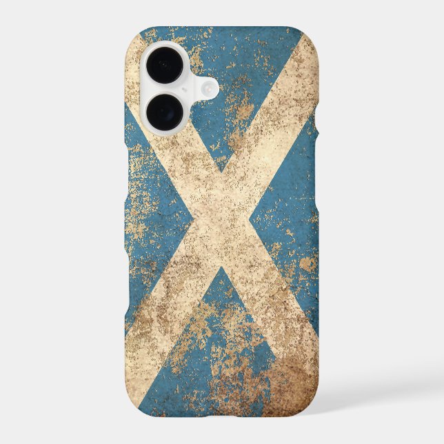 Rough Aged Vintage Scottish Flag (Back)