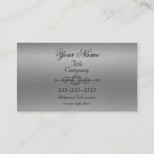 Rough Aluminum Print Business Cards