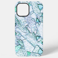 Rough as stone, in a mixture of cyan and mint