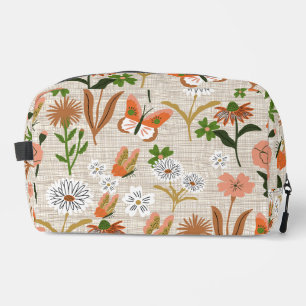 Rough Bamboo Floral Daisy Butterfly Shamrocks Dopp Kit