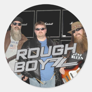 Rough BoyZZ 'BoyZZ' Round Sticker