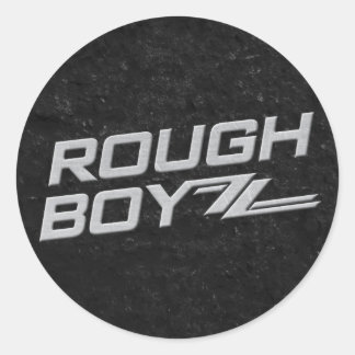 Rough BoyZZ Round Black Sticker