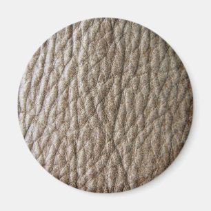 Rough brown faux leather texture, lots of creases magnet