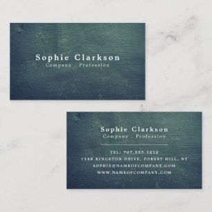 Rough Chalkboard Effect, Rustic Business Card