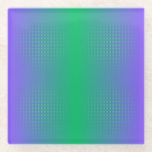 Rough Chrome Gradient Glass Coaster