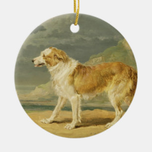 Rough-coated Collie, 1809 (oil on board) Ceramic Ornament