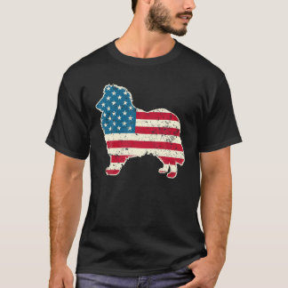 Rough Collie 4Th Of July Men Women USA American Fl T-Shirt