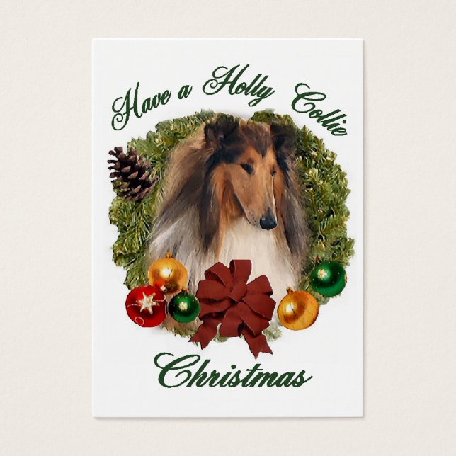 Rough Collie Cadeaux de Noël (Devant)