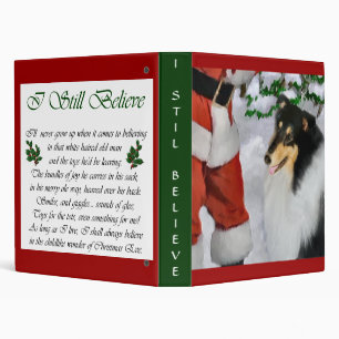Rough Collie Christmas Gifts Binder