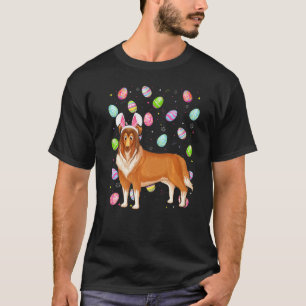 Rough Collie Dog Easter Egg  Rough Collie Easter S T-Shirt