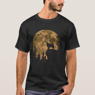 Rough Collie Dog Moon Halloween Costume Dog Lover T-Shirt